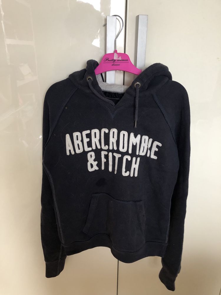 Bluza Abercrombie&Fitch z kapturem granat