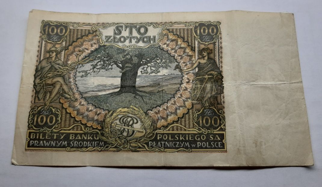 Banknot 100 zł AV z 1934 roku