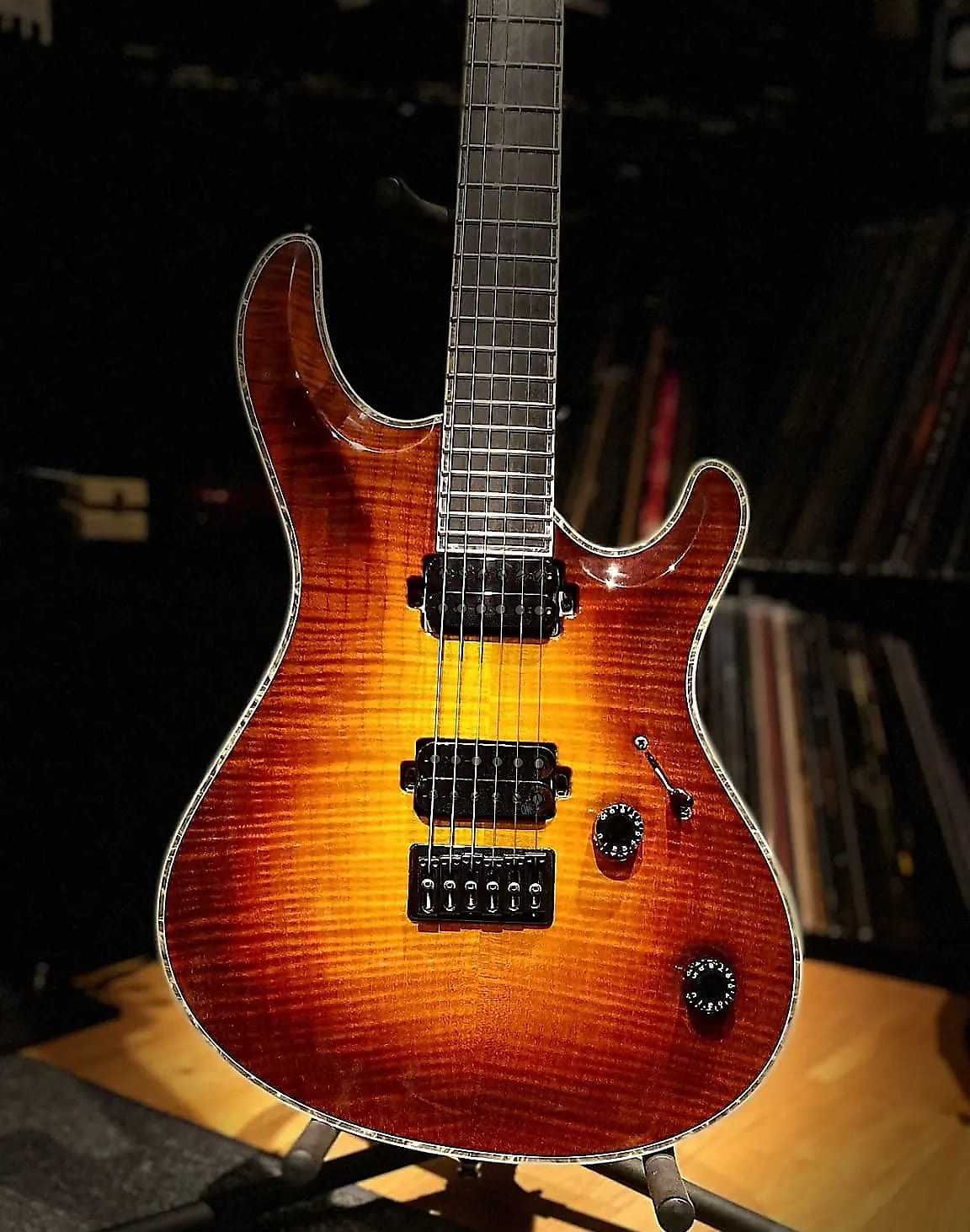 Mayones Regius Core 6 Lava Burst Bare Knuckle Hard Case Certyfikat