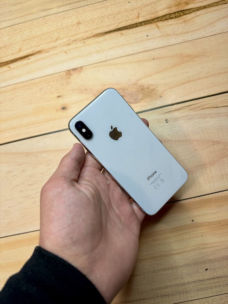 iPhone X 64gb Silver Neverlock. 100% АКБ