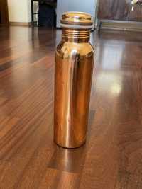 Бутылка из меди , медный термос для воды  950 мл