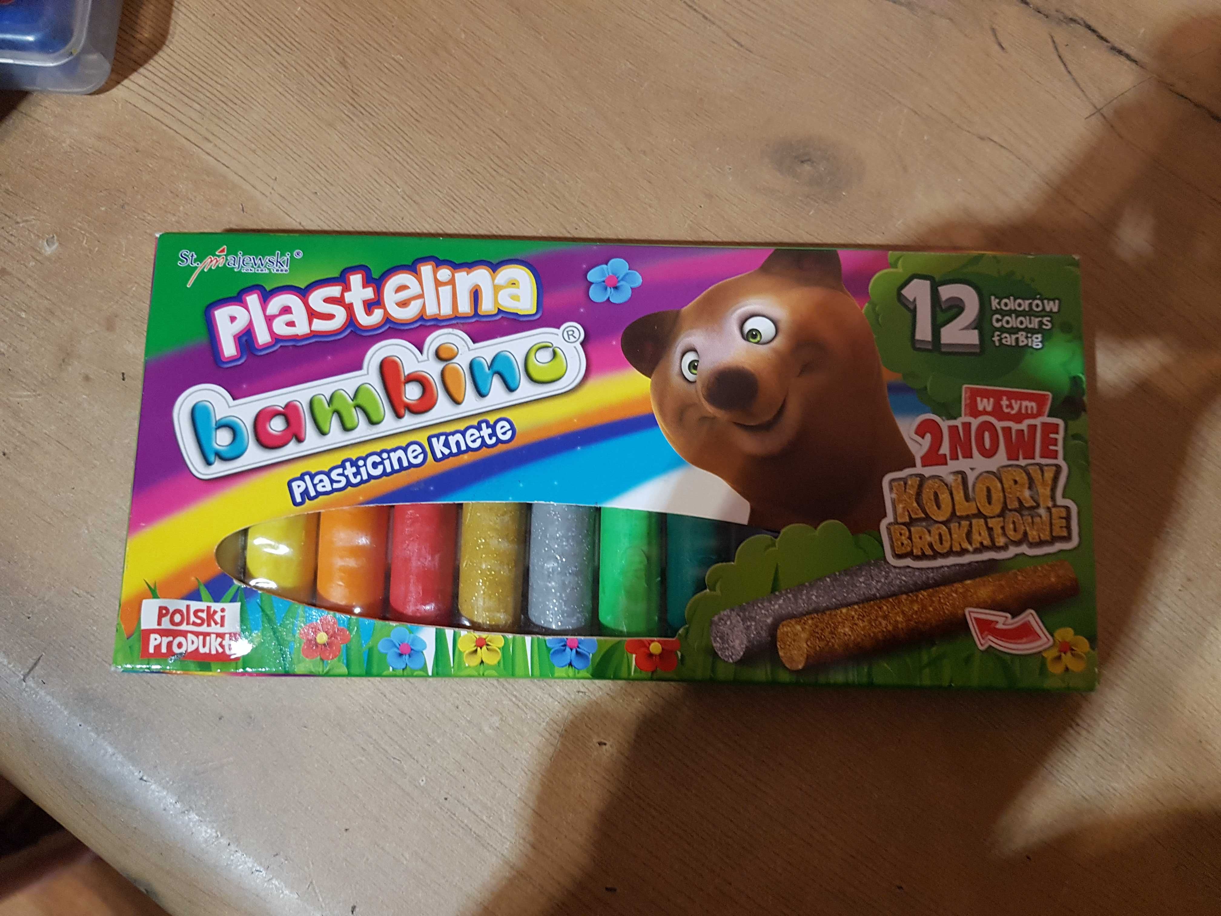 plastelina 12 sztuk bambino