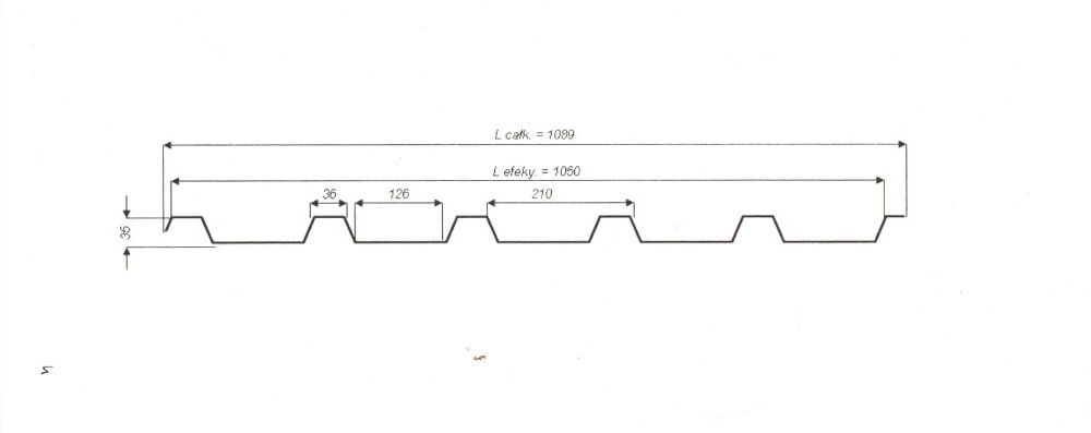 Blacha trapezowa trapez T35