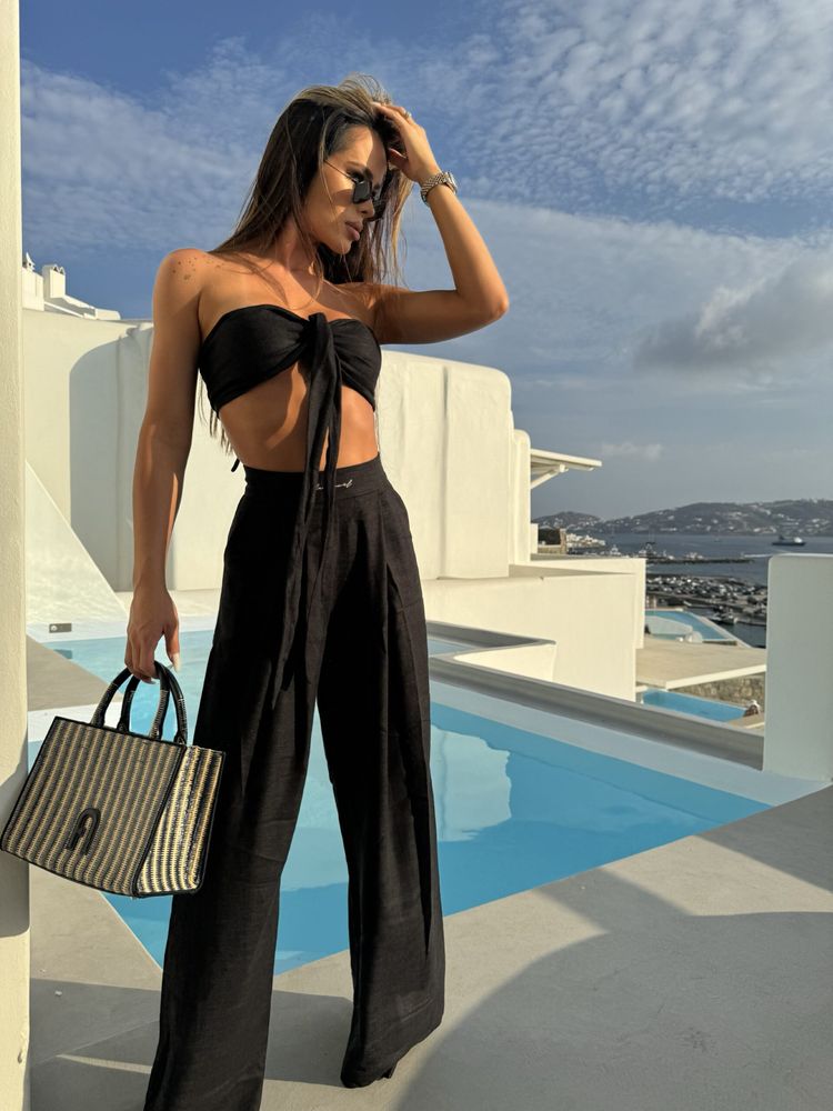 Komplet letni MYKONOS czarny La Manuel S