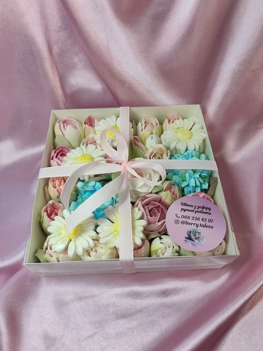 Букет квітів із зефіру