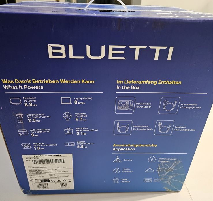 Зарядна станція Bluetti AC70P, 1000 Вт, 864 Вт/год ,  UPS,