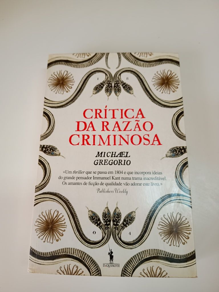 Crítica da Razão Criminosa-Michael Gregorio Com PORTES/Como NOVO