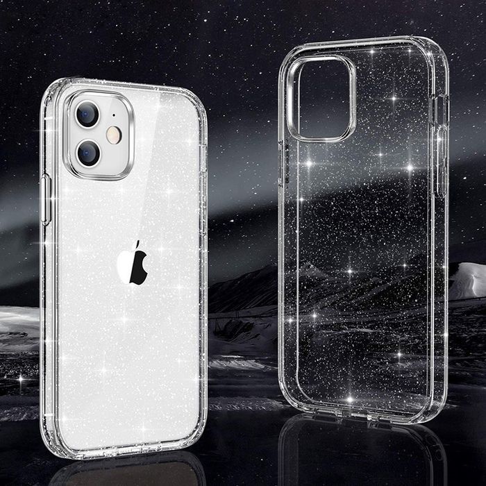 Crystal Glitter Case Do Xiaomi Redmi 9A Srebrny