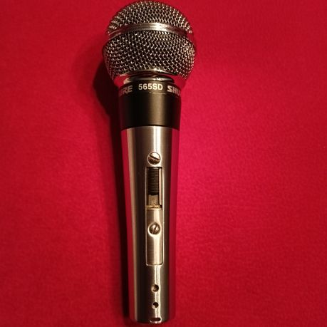 SHURE 565 sd oryginał kultowy mikrofon z wyłącznikiem , BONUS !!!