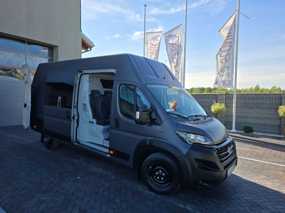 Fiat DUCATO MAXI L4H3 7-OSOBOWY+1085Kg ŁADOWNOŚĆ SILNIK 2,3 IVECO POWER 180KM 72 Tyś Km SERWIS DO OSTATNIEGO km SALON PL STAN JAK NOWY BOGATA OPCJA WYPOSAŻENIA