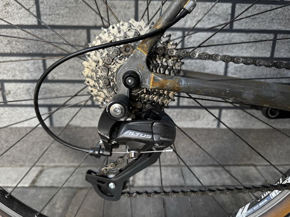 Rower trekkingowy cross rama stalowa 28” rost raw gravel