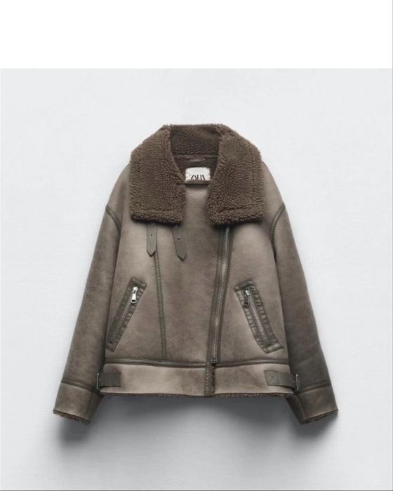 Дубленка zara xs-s