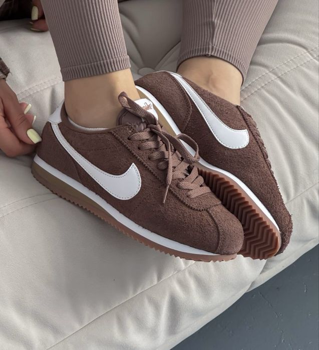 БЕЗ ПЕРЕДОПЛАТ‼️ Жіночі кросівки Nike Cortez white Brown найк кортез