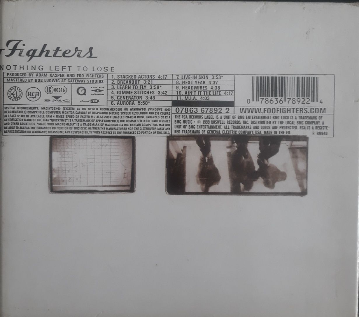CD Foo Fighters - There's Nothing Left To Lose EDIÇÃO DIGIPACK