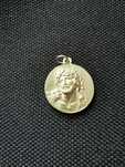 Medalha de Jesus Cristo - verso com os Três Pastorinhos  - Peça antiga