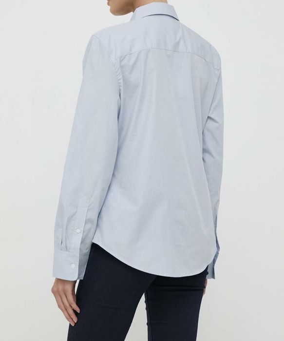 Бавовняна сорочка Tommy Hilfiger жіноча relaxed класичний комір