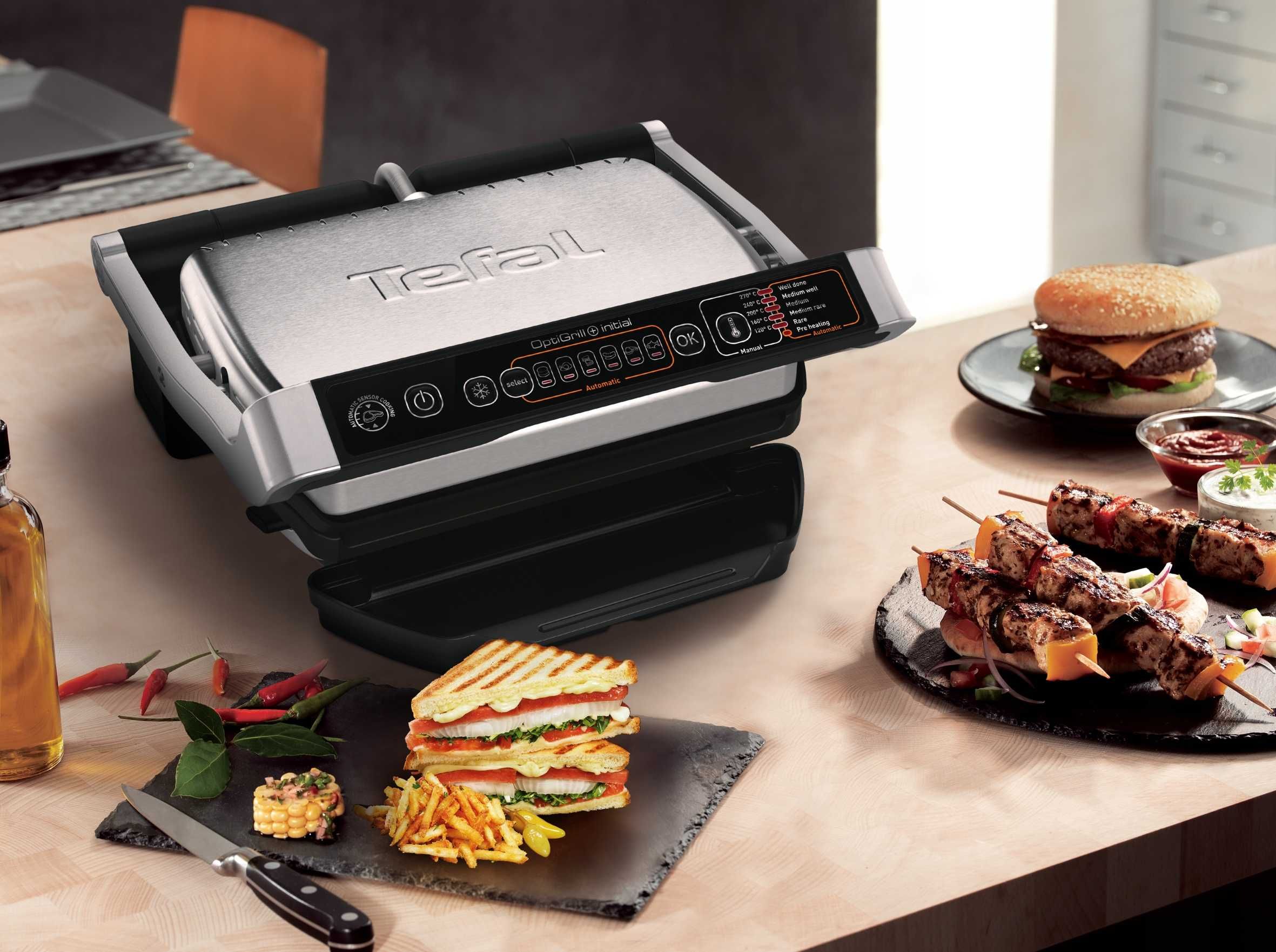SOLIDNY Grill elektryczny TEFAL opiekacz do kanapek MIĘSA - Okazja