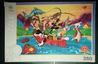 stare puzzle Trefl 260 Zwariowane melodie Looney Tunes, zabawki PRL