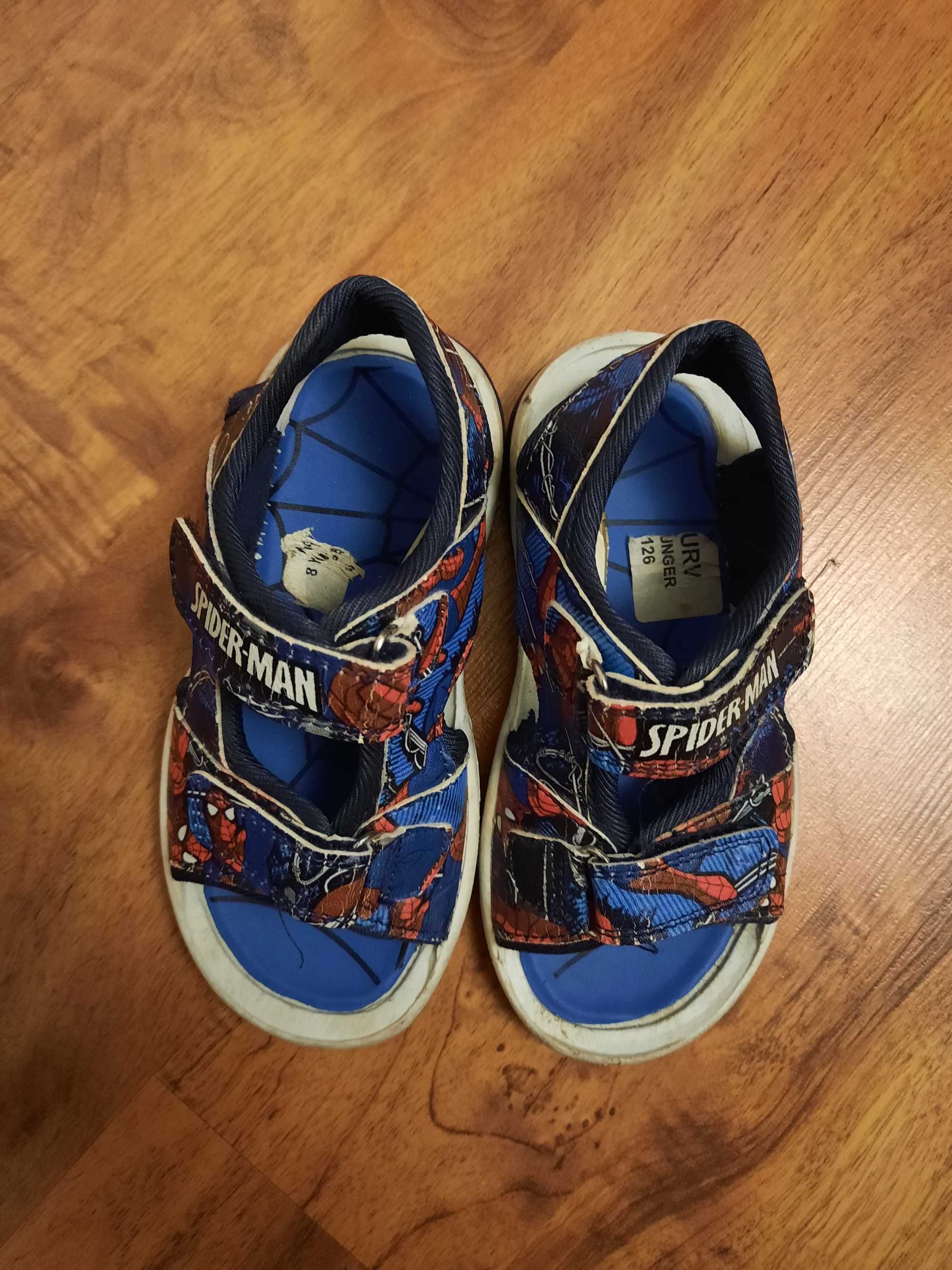 Sandałki sandały Marvel Spiderman rozmiar UK 8 orientacyjnie 25