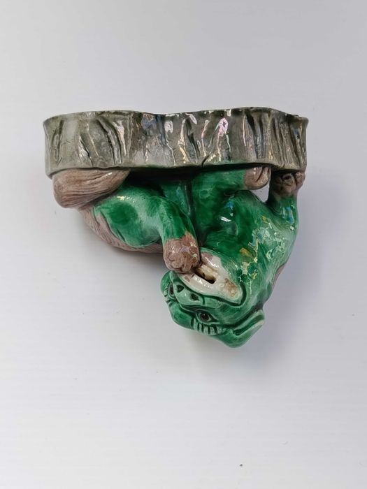 Leão Budista Porcelana da China Chinesa Séc XVIII 8,2 cm