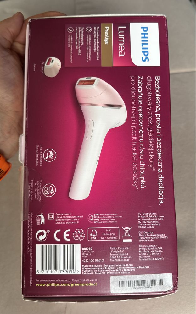 Depilator Philips Lumea Prestige BRI950 IPL epilator - Poznań