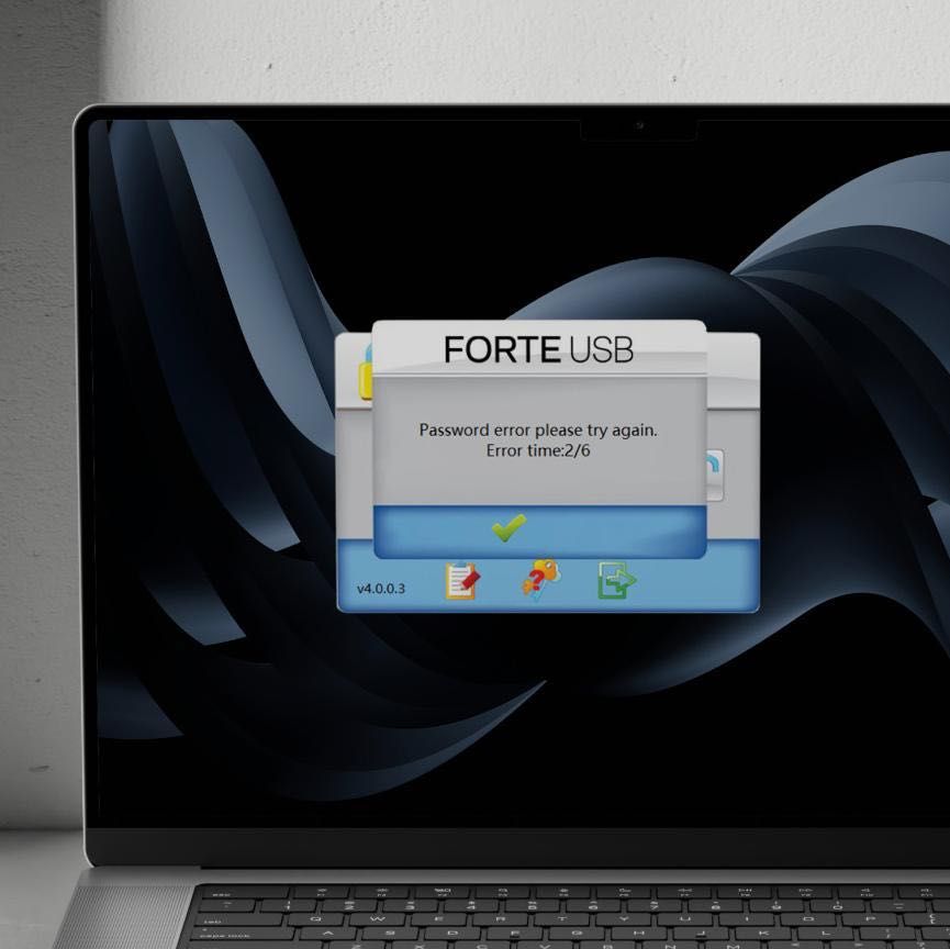 Pamięć flash SecuX Forte USB 128GB pendrive z szyfrowaniem