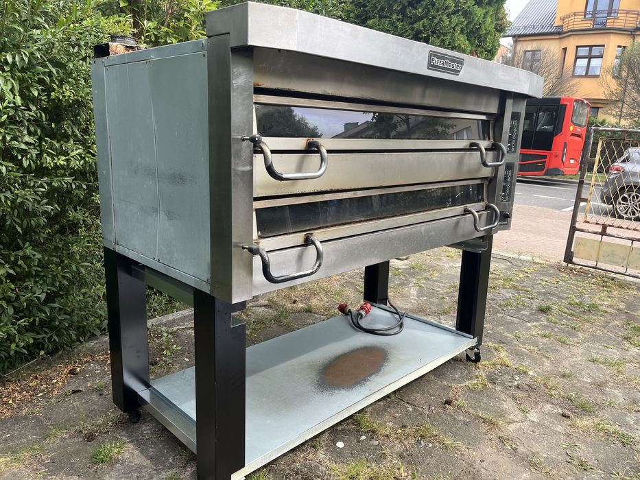 Piec do pizzy sterowany elektronicznie 2-komorowy 16*pizza 400mm