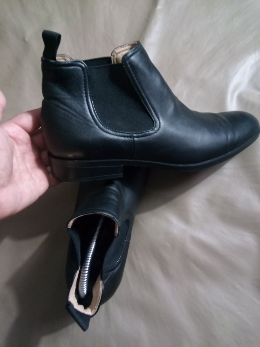 Кожаные ботинки челси H&M  40-40.5р