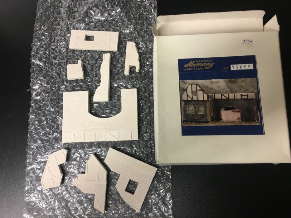 4 kits Miniaturas Alemany em gesso 1/72 e 1/35 para dioramas