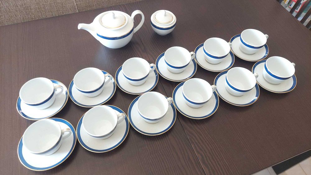 SERVIÇO COMPLETO DE CHÁ EMA (Vista Alegre - Colecção Palacete) NOVO!