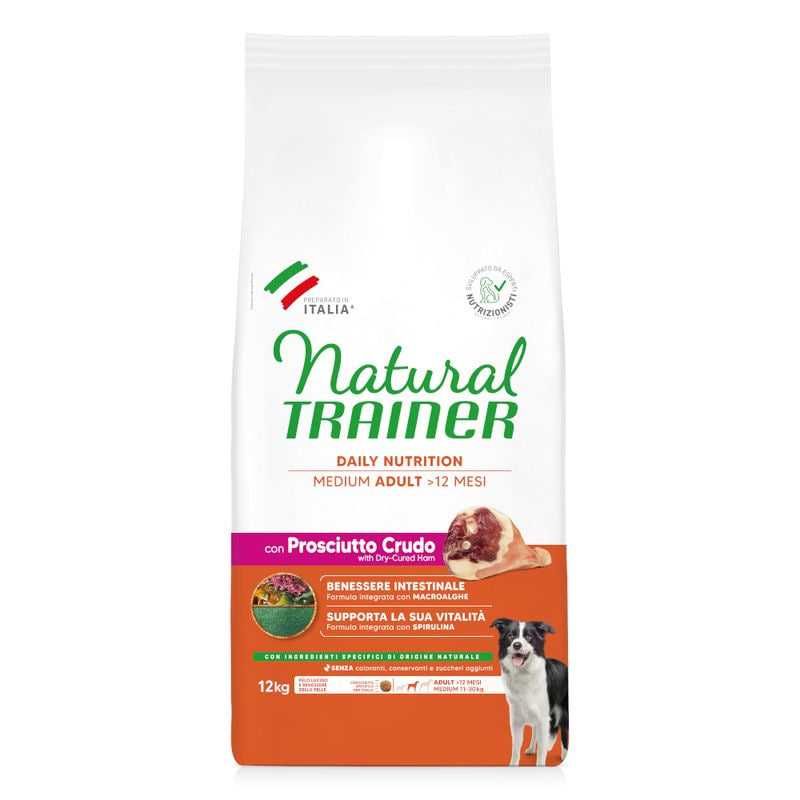 Корм для собак Natural Trainer Adult Medium prosciutto (шинка) 12 кг