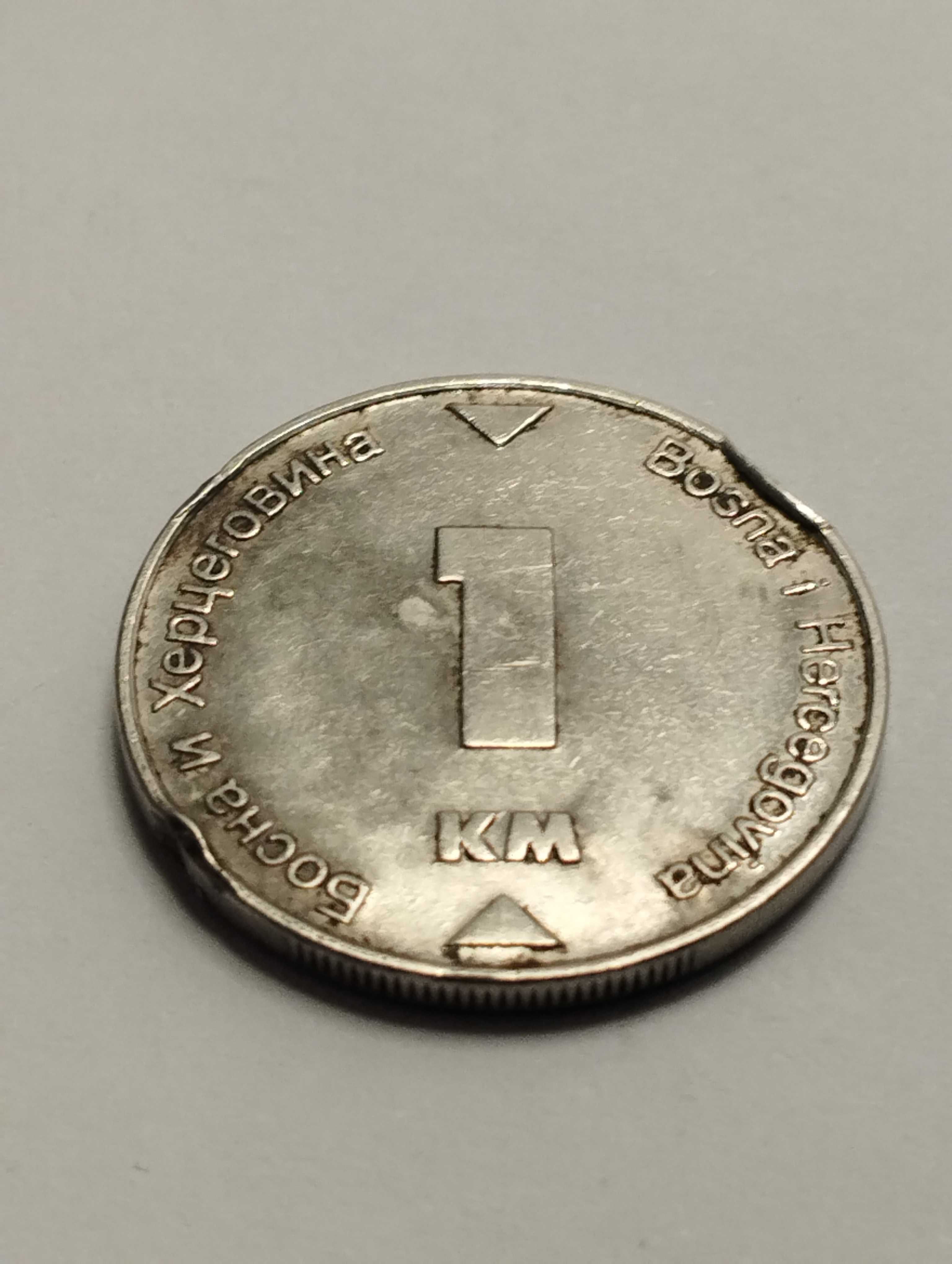 Sprzedam monetę Bośnia i Hercegowina 1 marka 2002r. stan db.