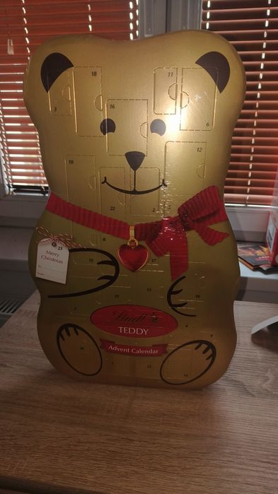 Kalendarz Adwentowy Lindt miś 3D XXL NOWY