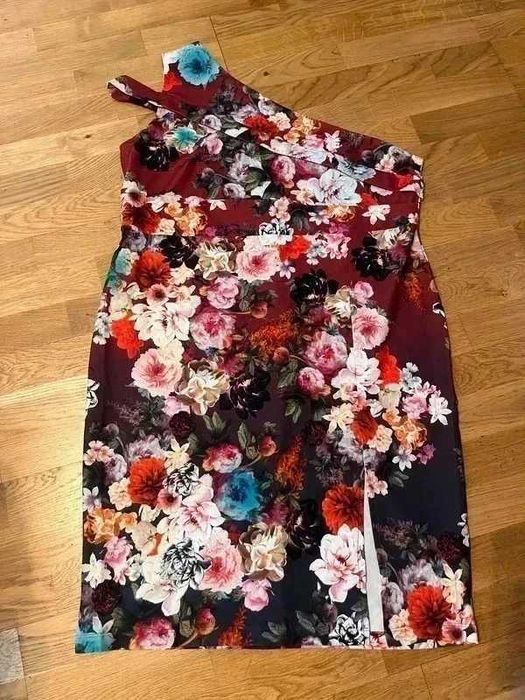 Cudna sukienka na jedno ramie r. 46-48 sylwester, studniówka, wesele