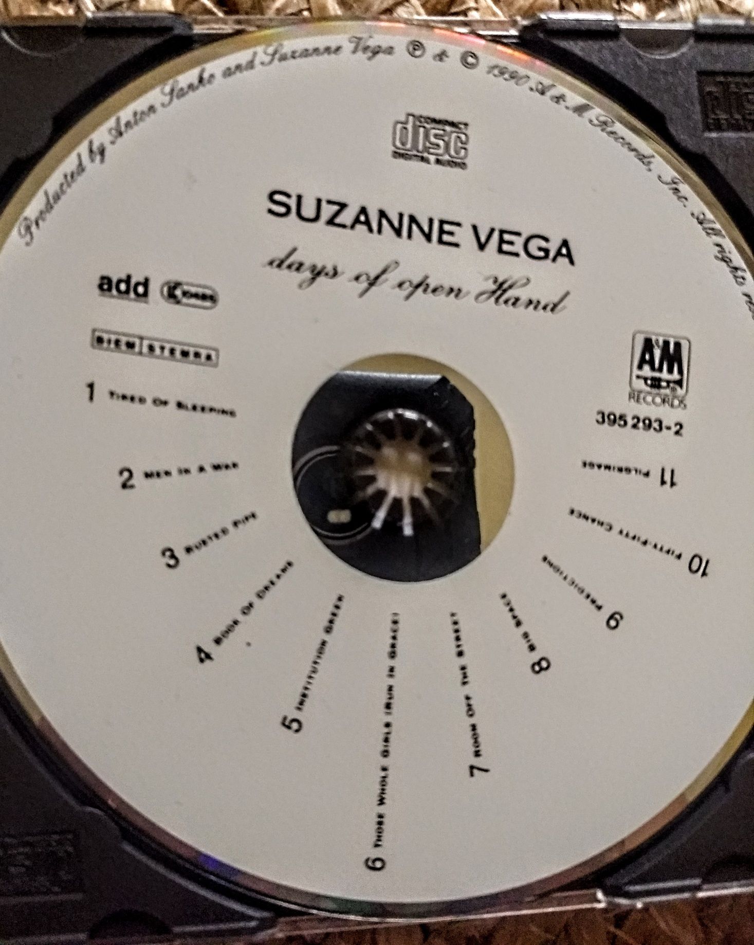 CD Suzanne Vega "Days of Open Hand"