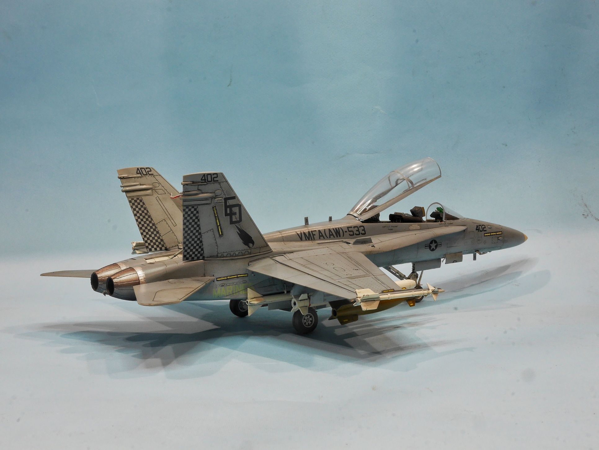 Сборная модель самолёта F/A 18D Hornet масштаб 1/48