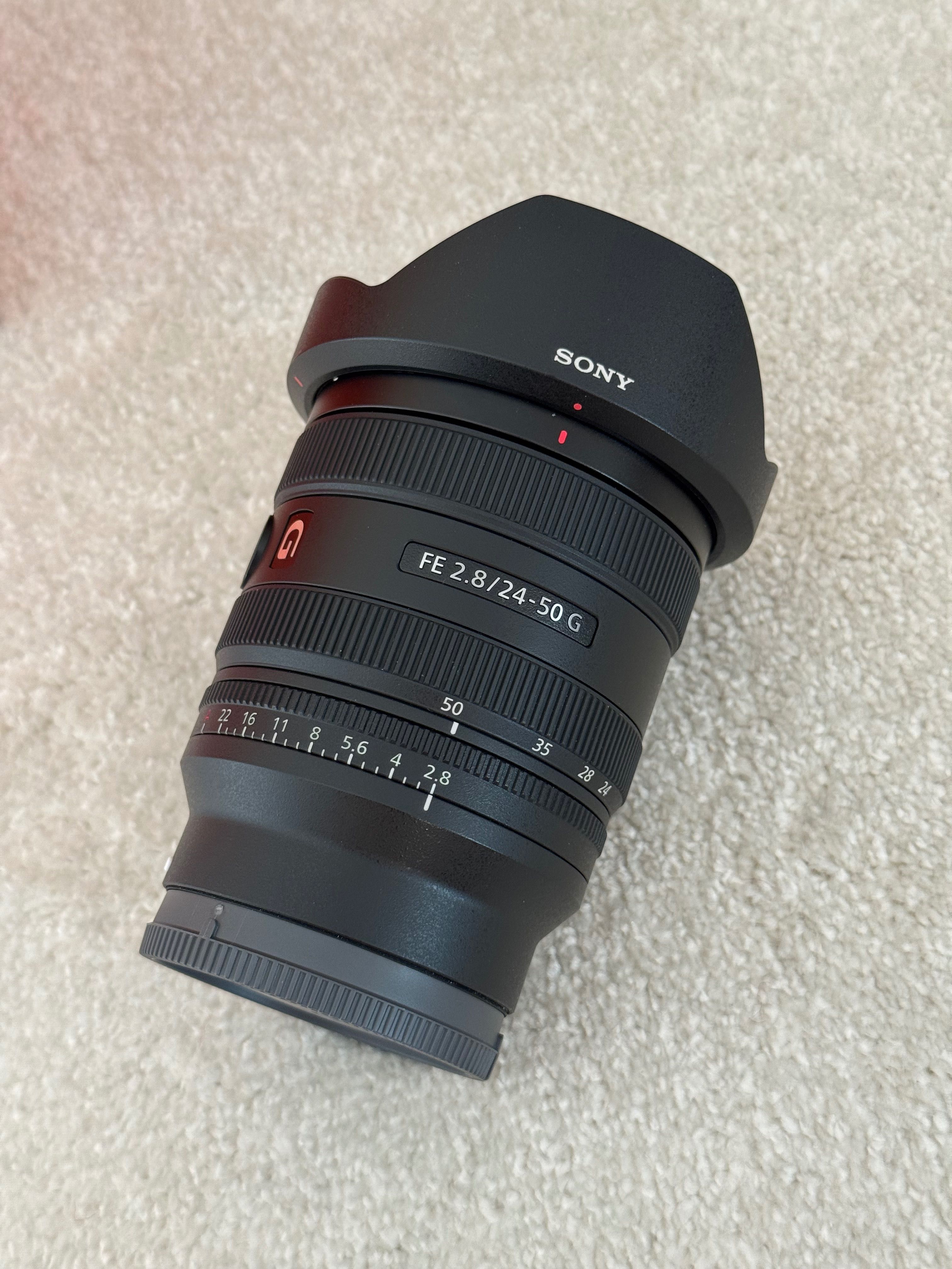 Objetiva Sony FE 24-50 F2.8 G - Imaculada e com garantia
