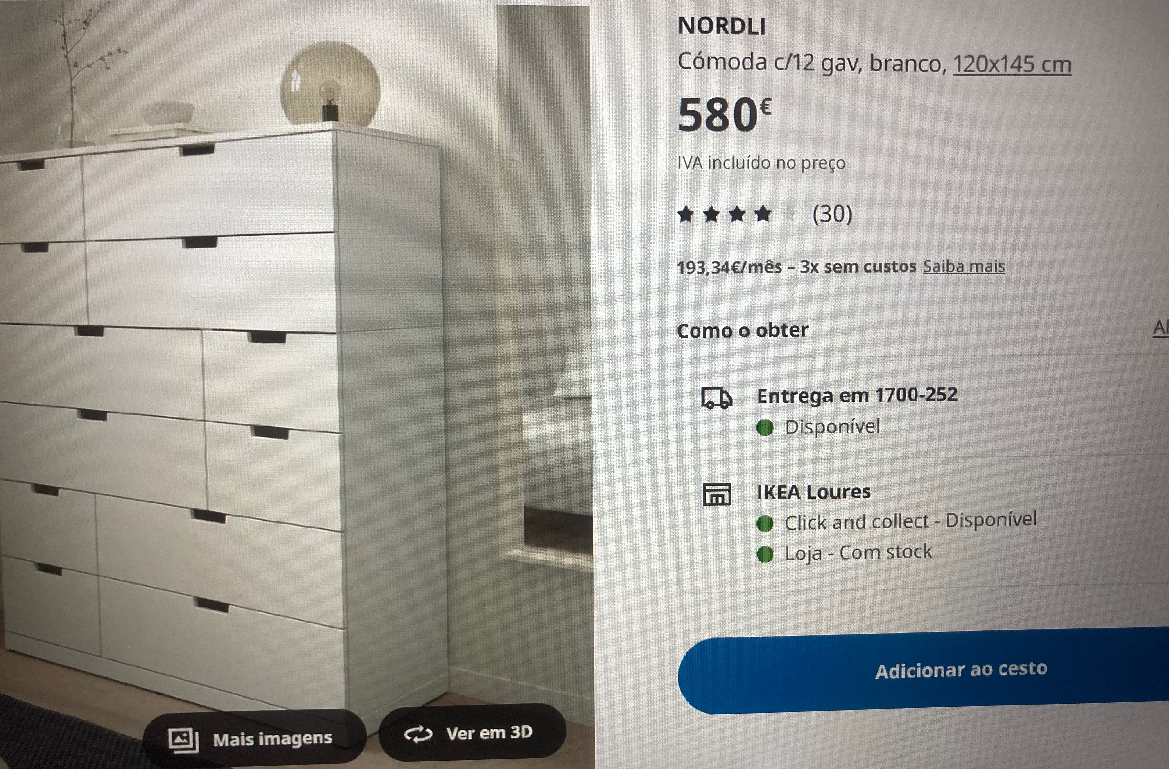 Cómoda 12 gavetas