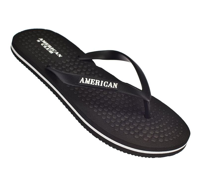 Japonki męskie klapki na plażę  N110/23bk  lekkie  roz. 44