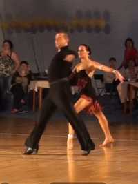 Sukienka łacina LA taniec towarzyski zdobiona do tańca towarzyskiego