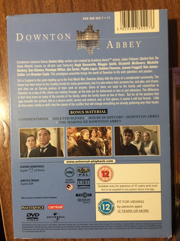 Downtown Abbey temporada 1, 2 + especial Natal