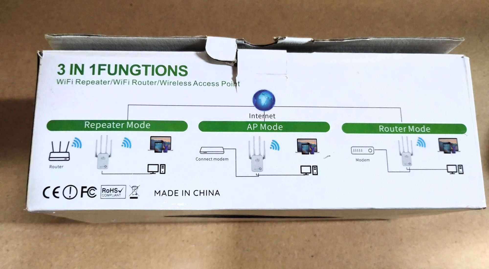 Wzmacniacz Wi-Fi, WLAN 1200 Mbit/s dwupasmowy