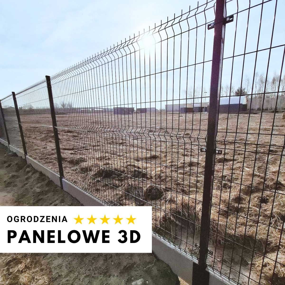 Panele ogrodzeniowe 123 cm + podmurówka – tanio i szybko!