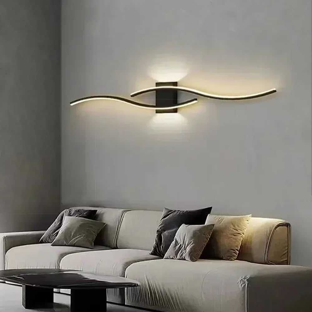Czarna lampa ścienna LED Kinkiet