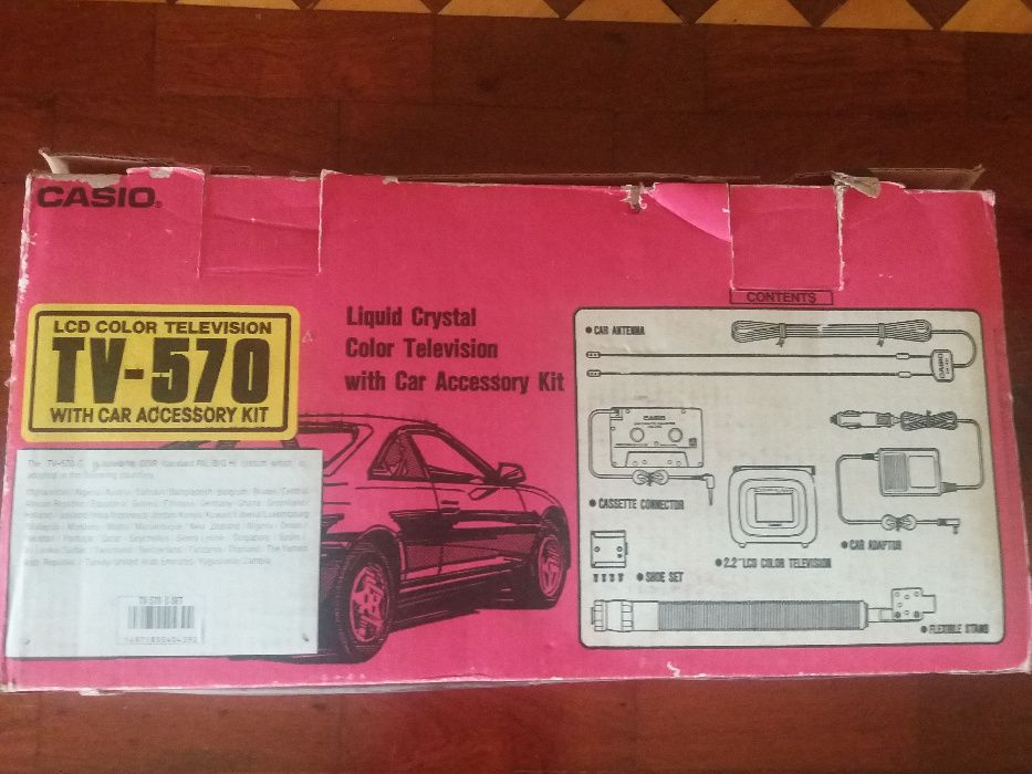 Tv casio portatil analogica a cores