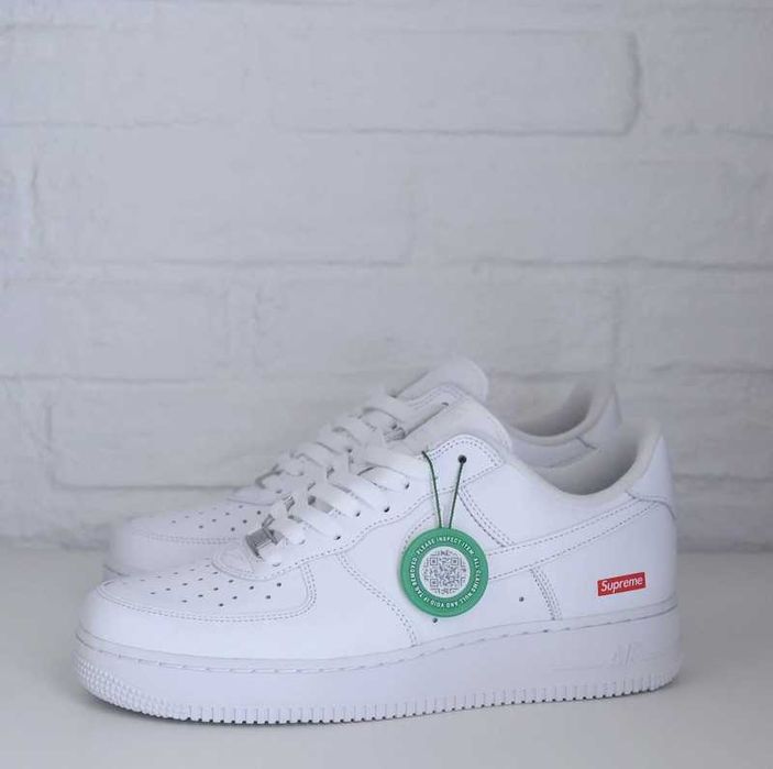 Buty meskie Mokasyny Nike_Air_Force_1_LowSupremeWhite r.40