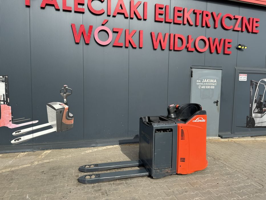 Paleciak elektryczny Linde T 20 sp 2000 kg rydwan Linde wózek szybki