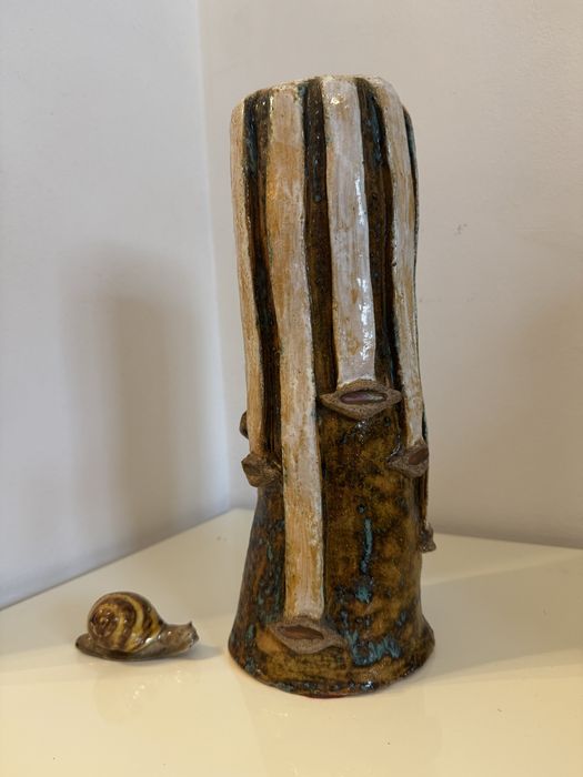 Grande Jarro Vaso exclusivo de grés vidrado esmaltado