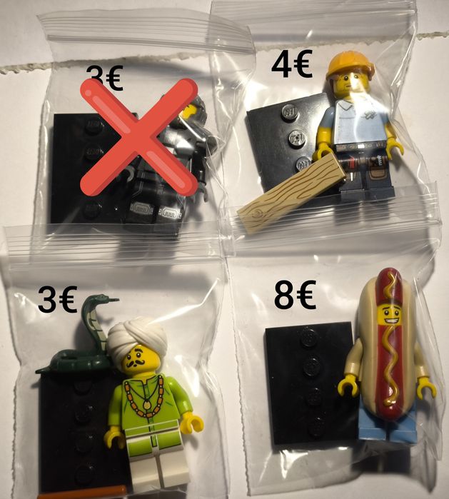 Minifuguras Lego de Várias Series