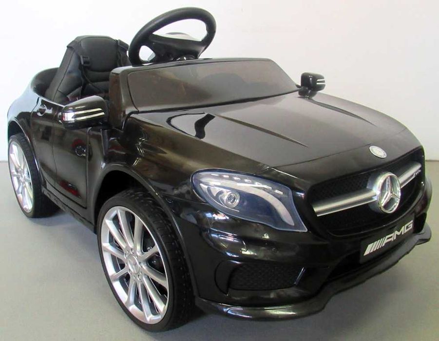 Mercedes GLA45 czarny Miękkie koła Eva, miękki fotelik